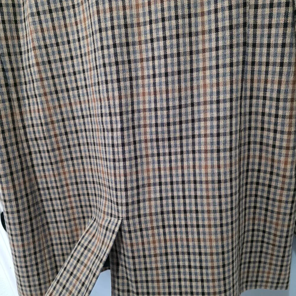 Madewell Brown Plaid Double-Breasted Blazer – Size M - Picture 8 of 9